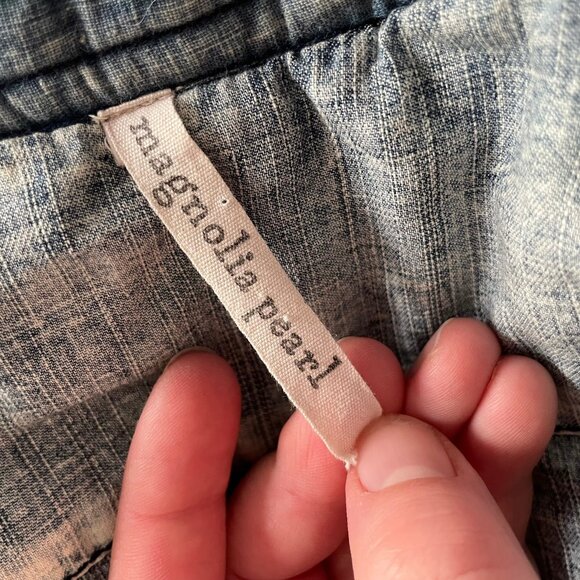 RARE Magnolia Pearl Asa Silas Bandana Puffer Jacket One Sz Blue Reversible Coat - Picture 6 of 6